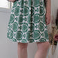 Robe fleurie verte bohème - Made in Italy - TU