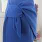 Jupe noeud bleu roi - Zara - 38