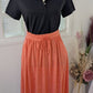Jupe longue orange - Promod - 38