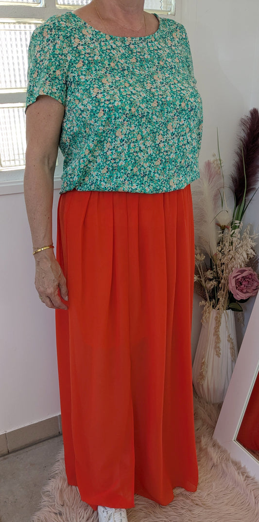 Blouse verte colorée - 44