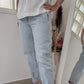 Jeans mom bleu clair - Pull & Bear - 38/40