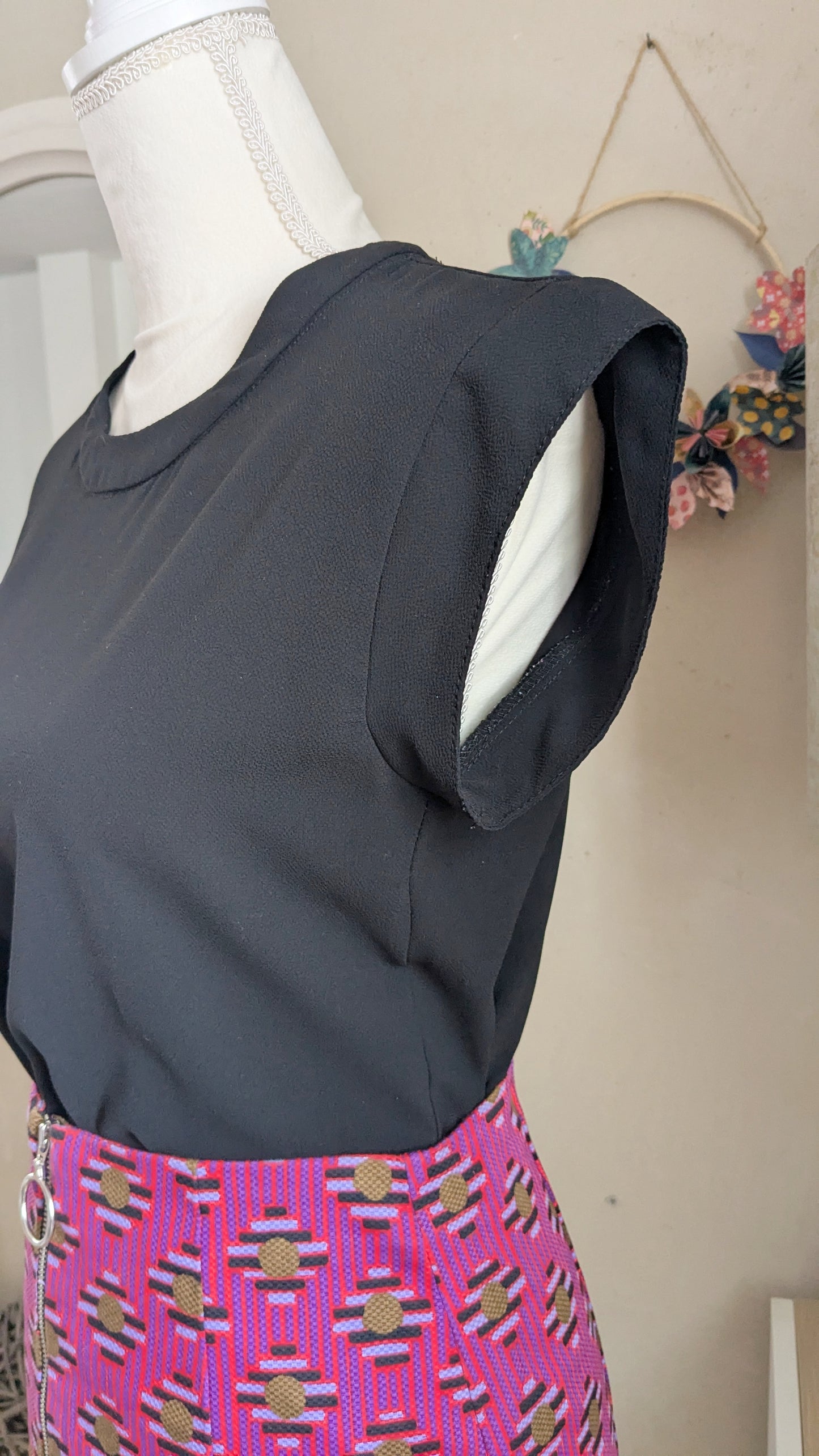 Jupe patineuse fushia - Zara - 34