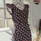 Robe fleurie marine - By one - 36/38