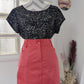 Jupe droite corail - 40
