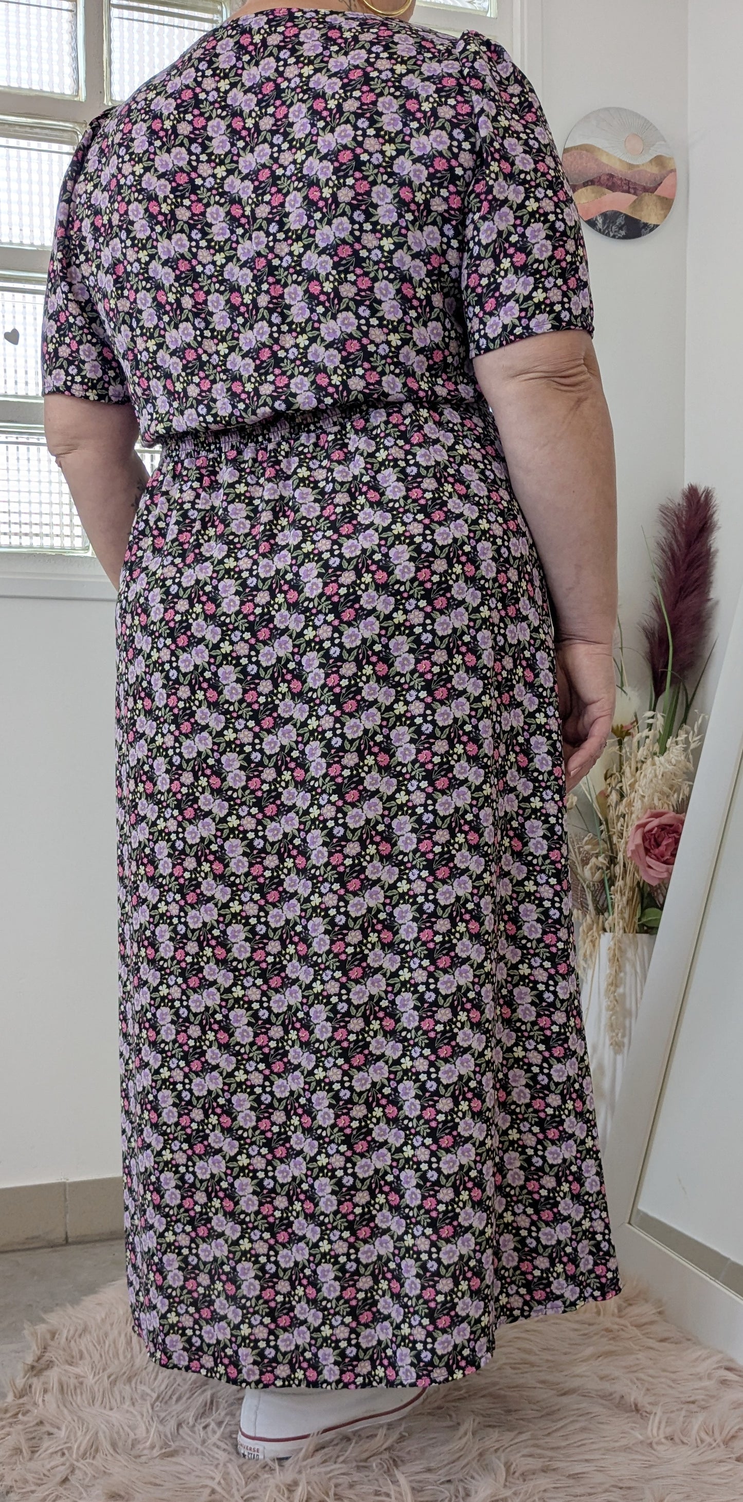 Robe longue fleurie lavande - Kiabi - 46/48