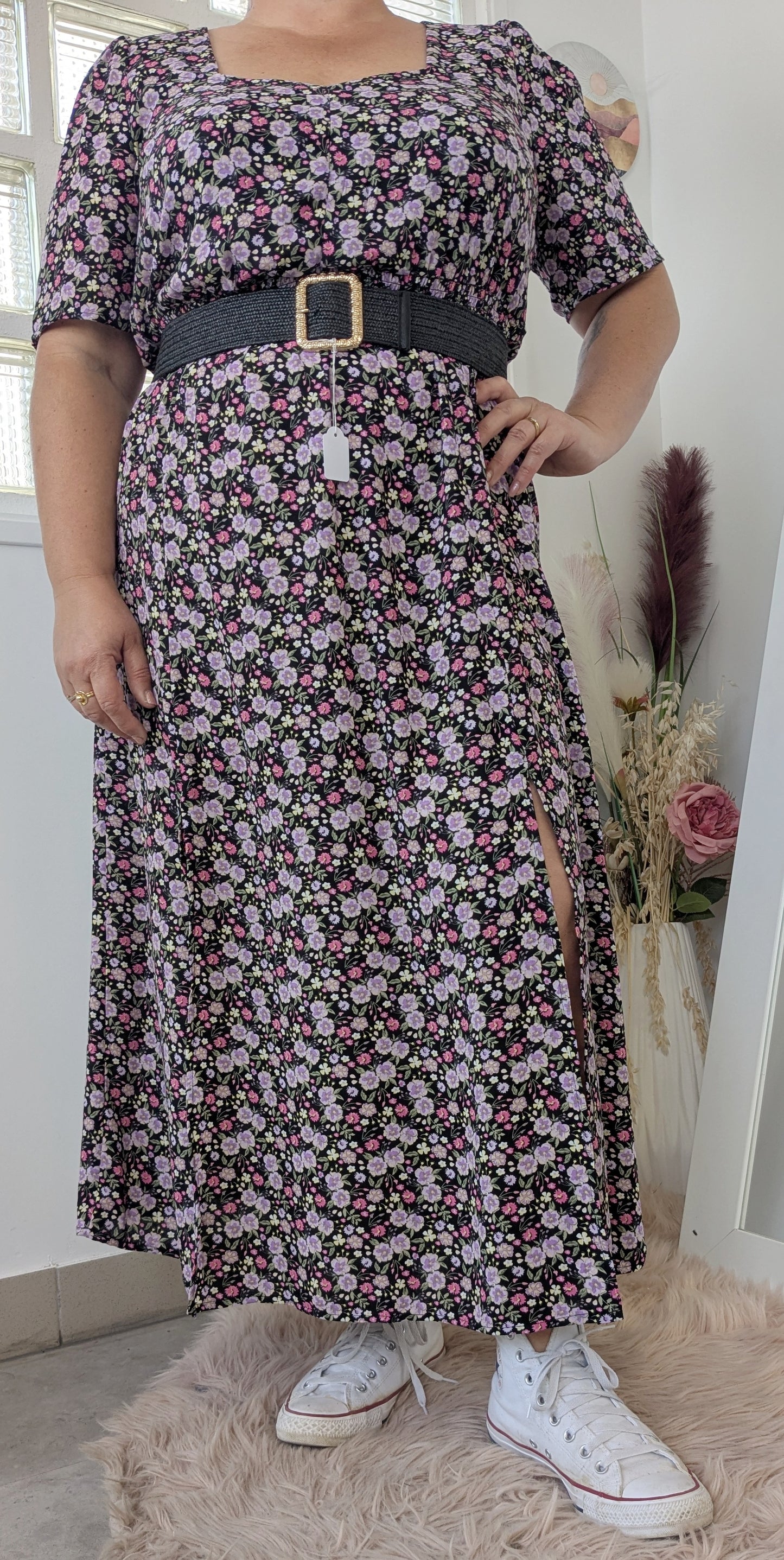 Robe longue fleurie lavande - Kiabi - 46/48