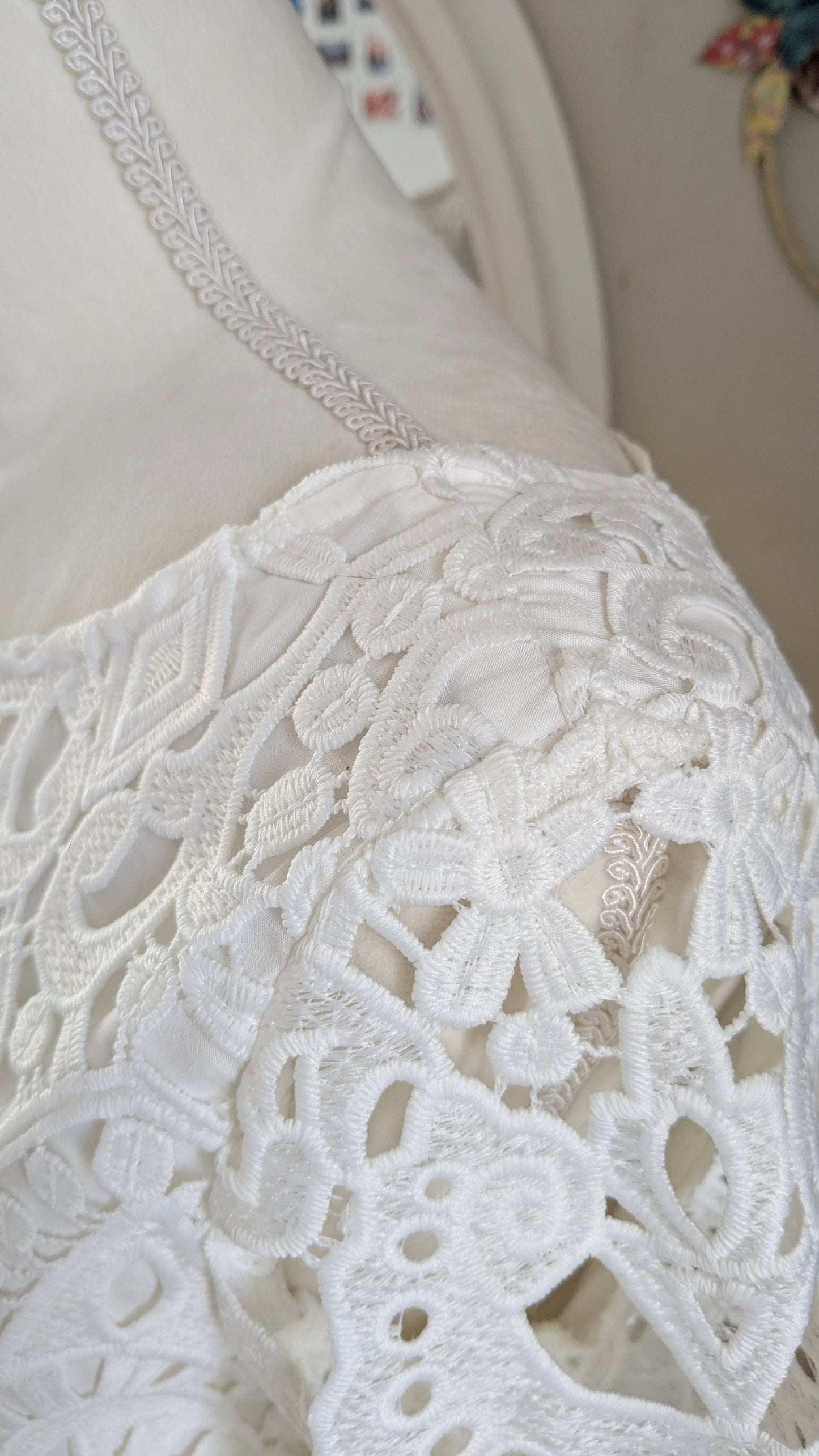 Robe blanche broderies anglaises - Mademoiselle R - 36