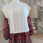 Pull sans manches blanc crème  - H&M - 38