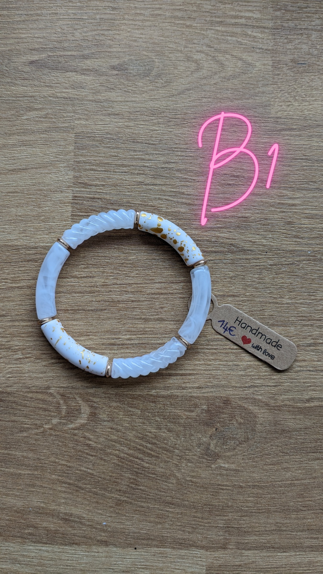 Bijoux Bracelet crème ADULTE  - Création La Perleuse en série - TU