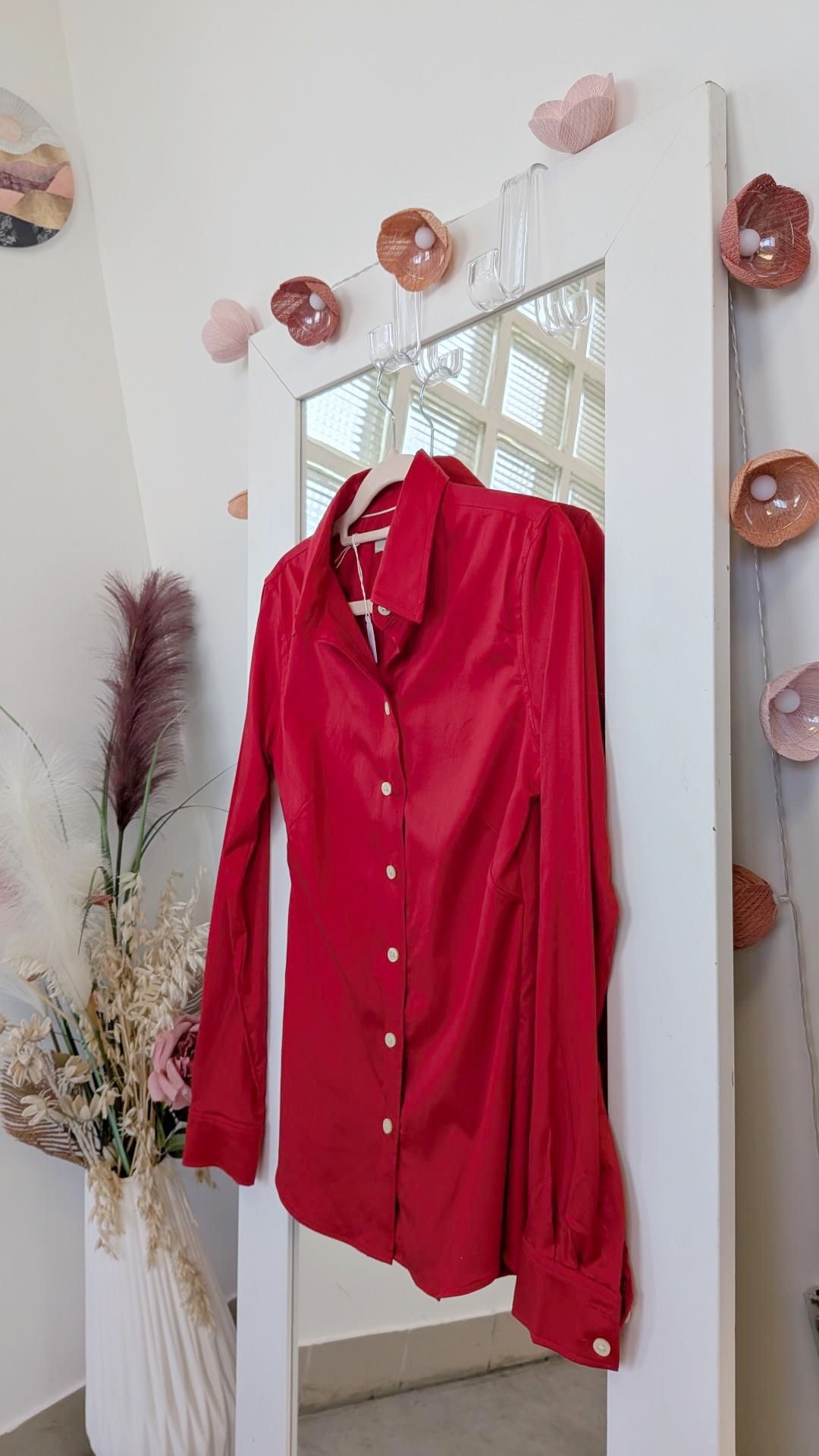 Chemise rouge - Banana Republic - 34