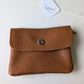 Porte-monnaie cuir marron - Made in Italy
