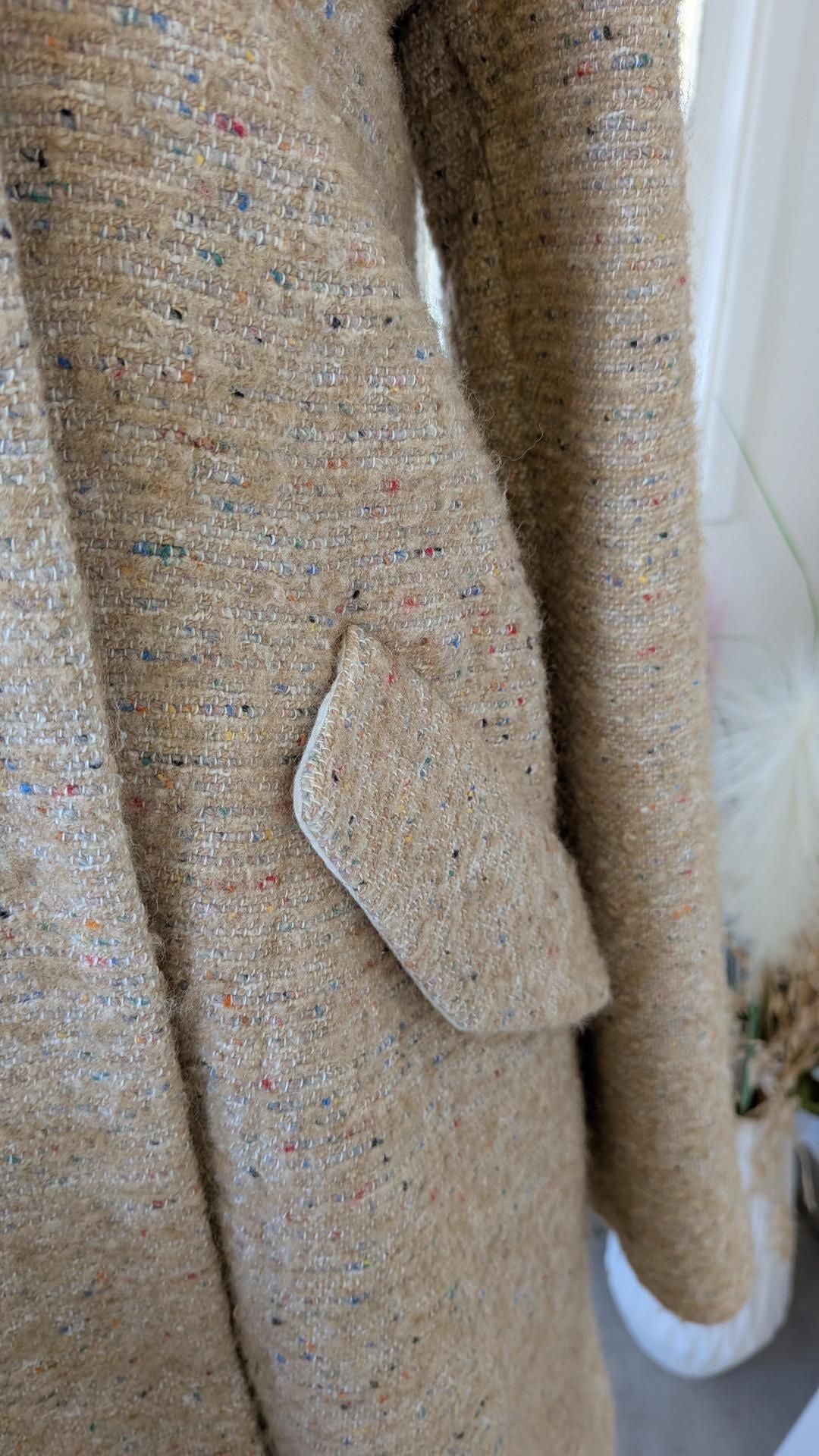 Manteau chaud beige nuancé  - ZARA - 36