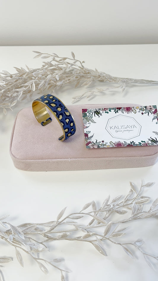 Bijoux Bracelet manchette bleu nuit  - Kalisaya - TU
