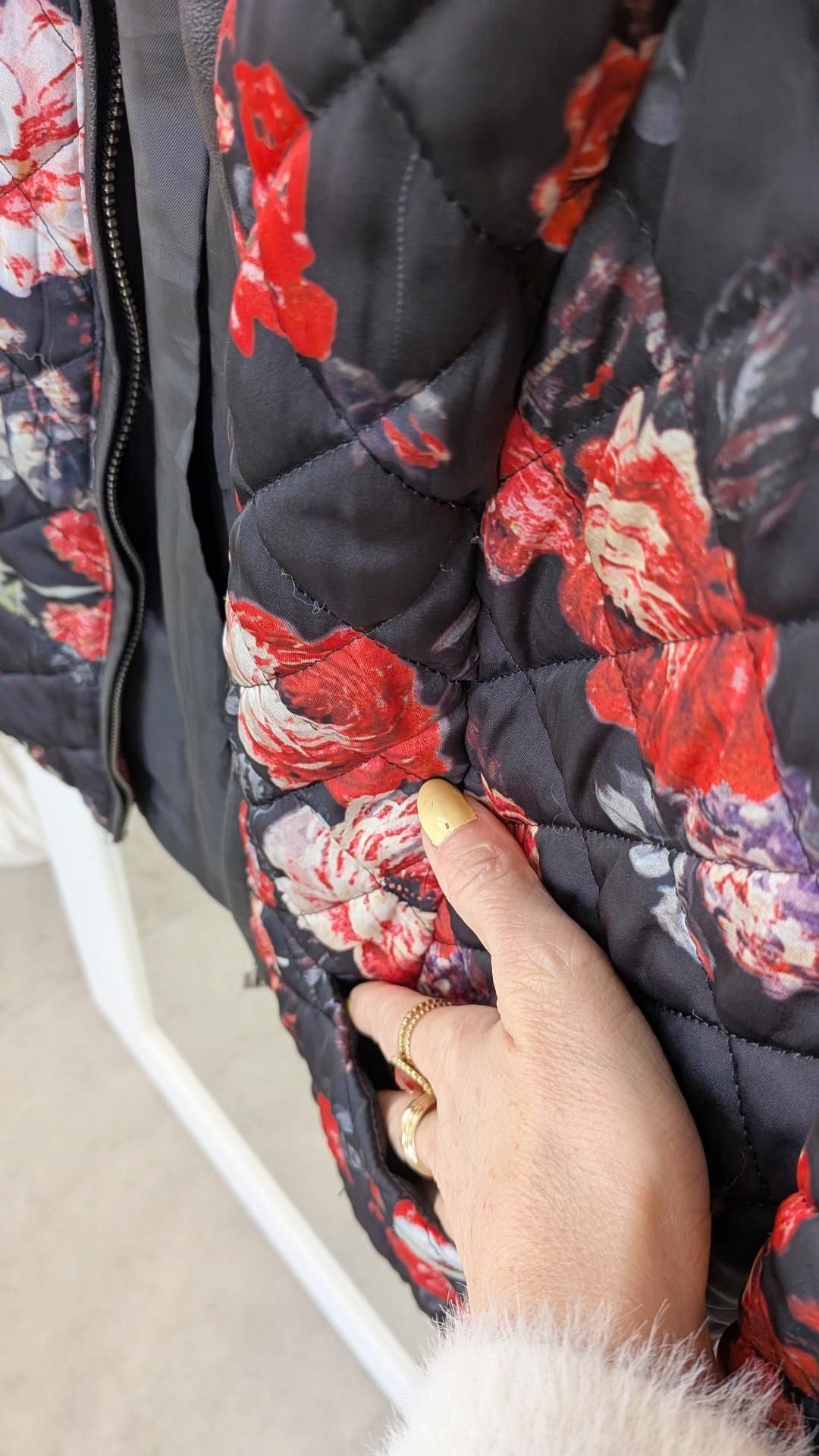 Blouson molletonné à fleurs - MANGO - 38