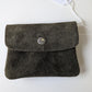 Porte-monnaie cuir vert - Made in Italy - TU