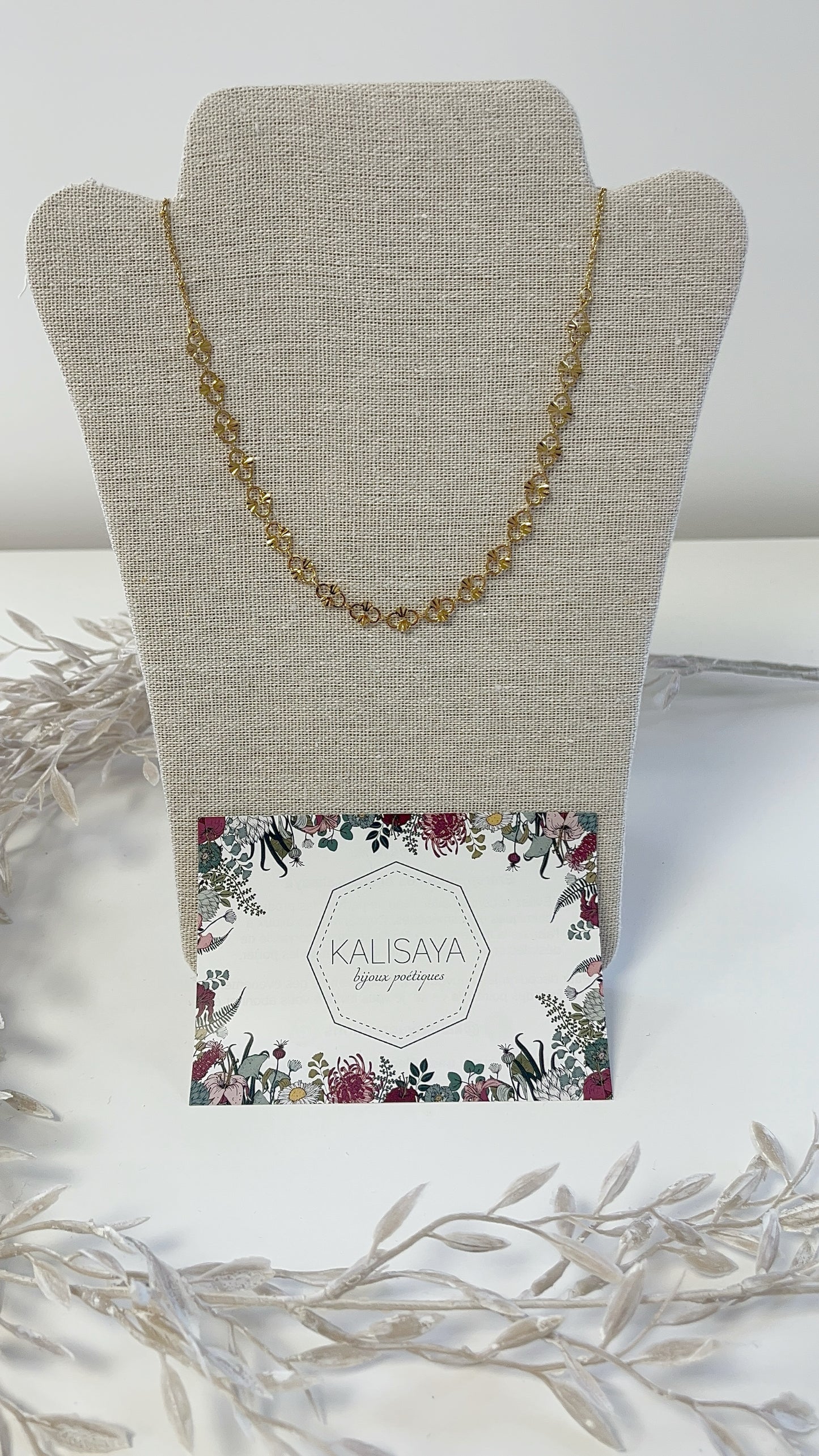 Bijoux Collier chaine dentelée - Kalisaya - TU