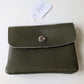 Porte-monnaie cuir Vert - Made in Italy - TU