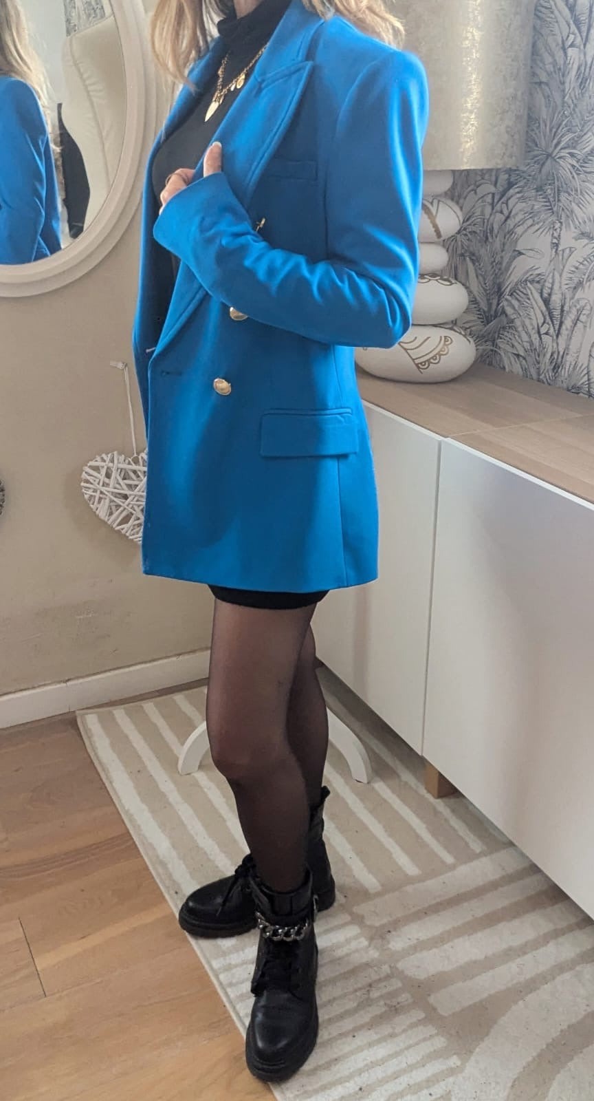 Blazer Bleu structuré  - Zara - 34