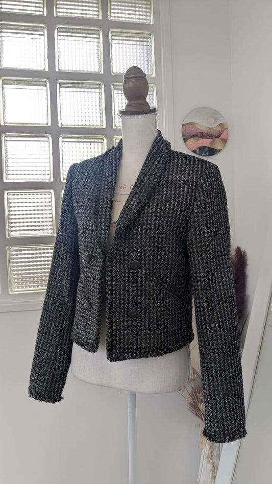 Veste blazer Tweed courte - Promod - 40