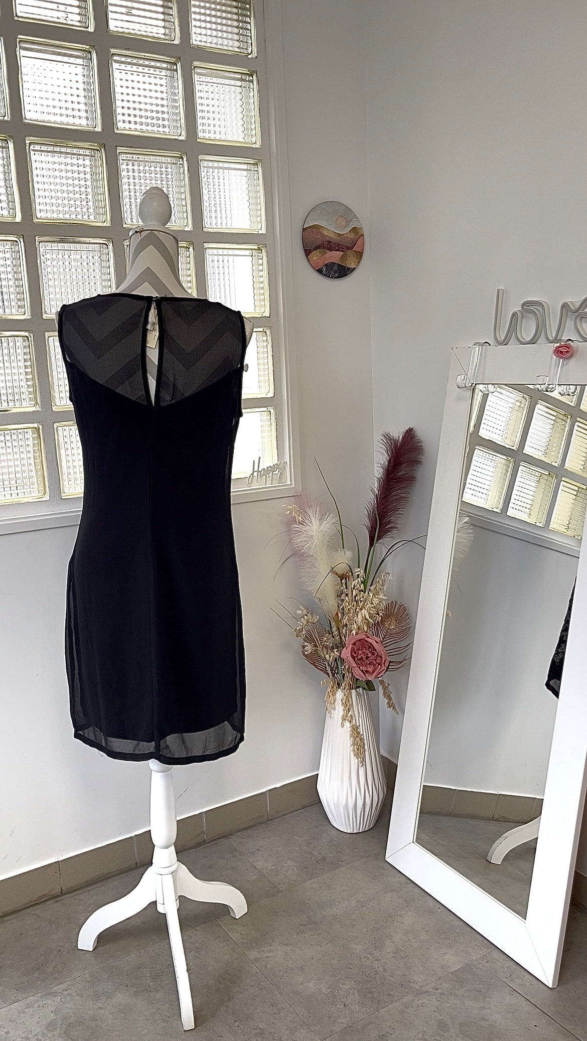 Robe sequins noir - Charlott’ - 40