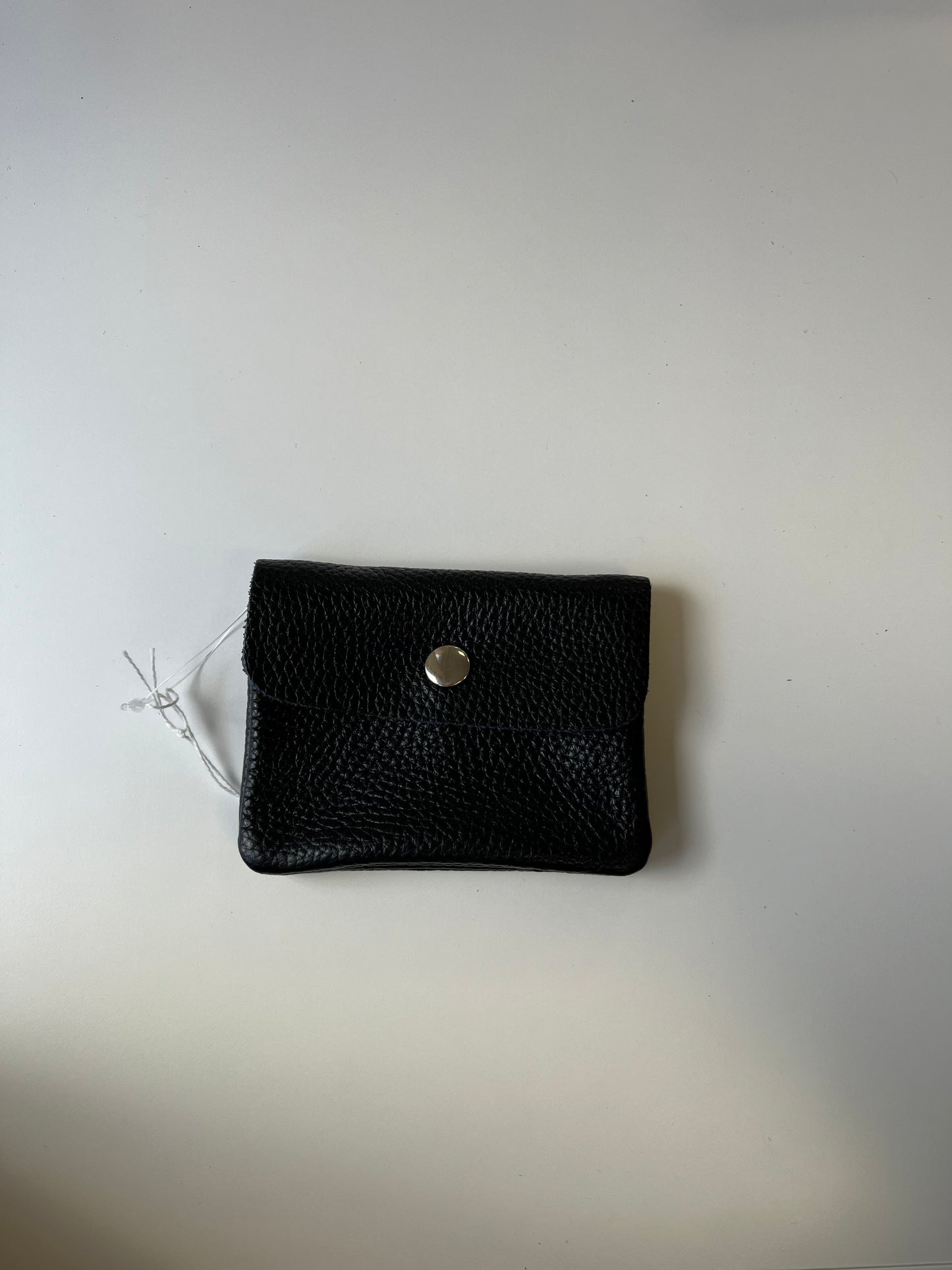 Porte-monnaie cuir Noir - Made in Italy - TU