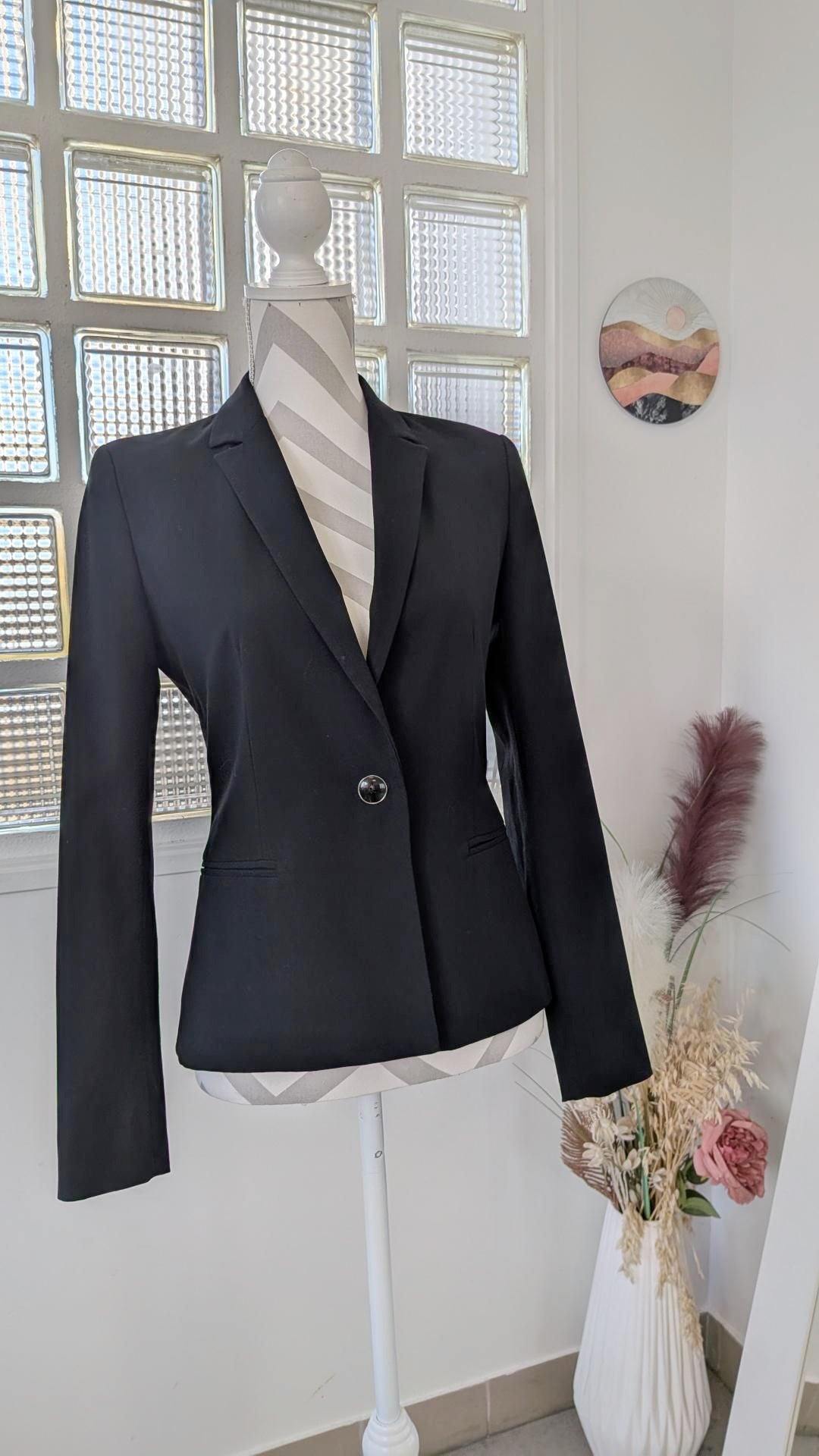 Veste blazer noir - ZARA - 36