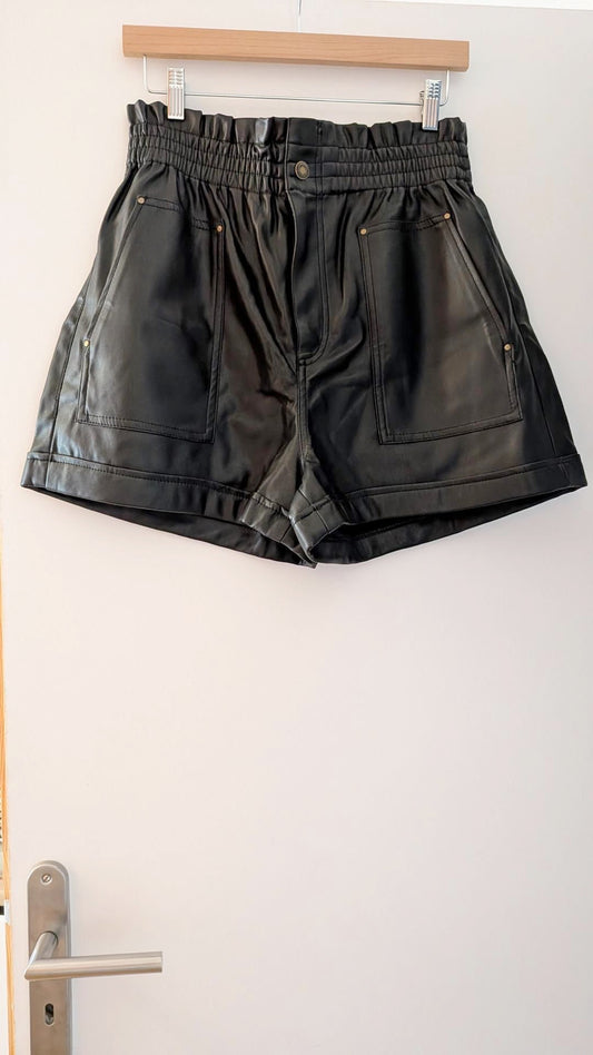 Short en cuir - ZARA - 42