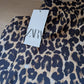 Pantalon léopard fluide - ZARA - 42