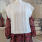 Pull sans manches blanc crème  - H&M - 38