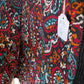 Gilet sans manches noir et fleuri - Boutique indépendante   - TU