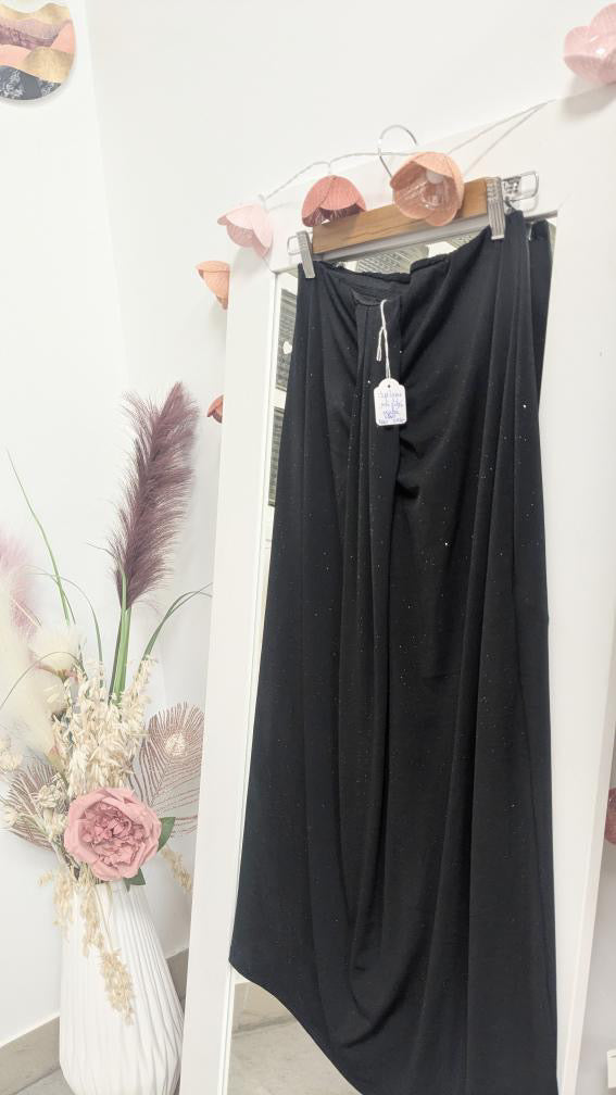 Jupe longue noir brillante - KIABI - 38/40