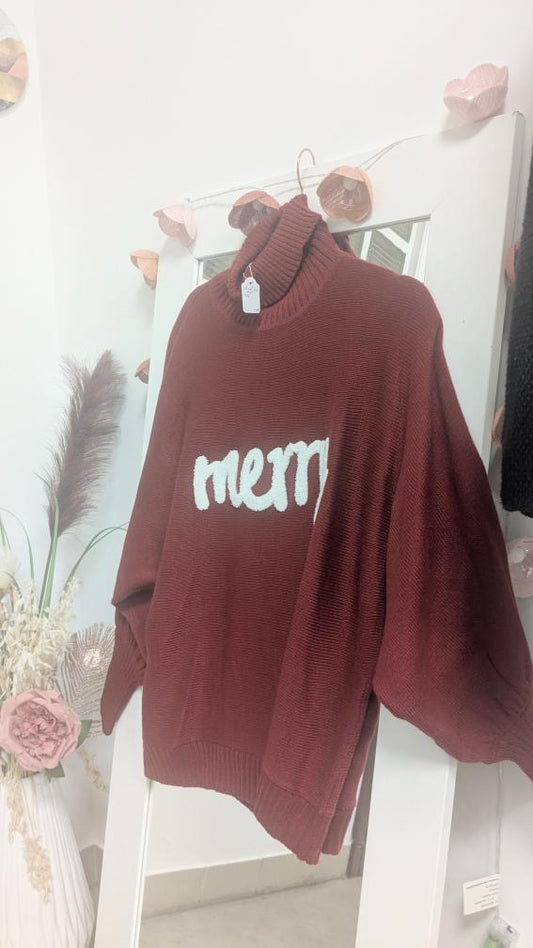 Pull rouge de noël - New Look - 40/42