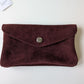 Porte-feuille cuir Bordeaux - Made in Italy - TU