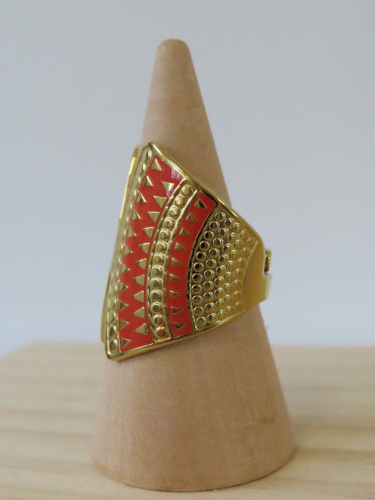 Bijoux Bague terracotta - Nude collection - TU