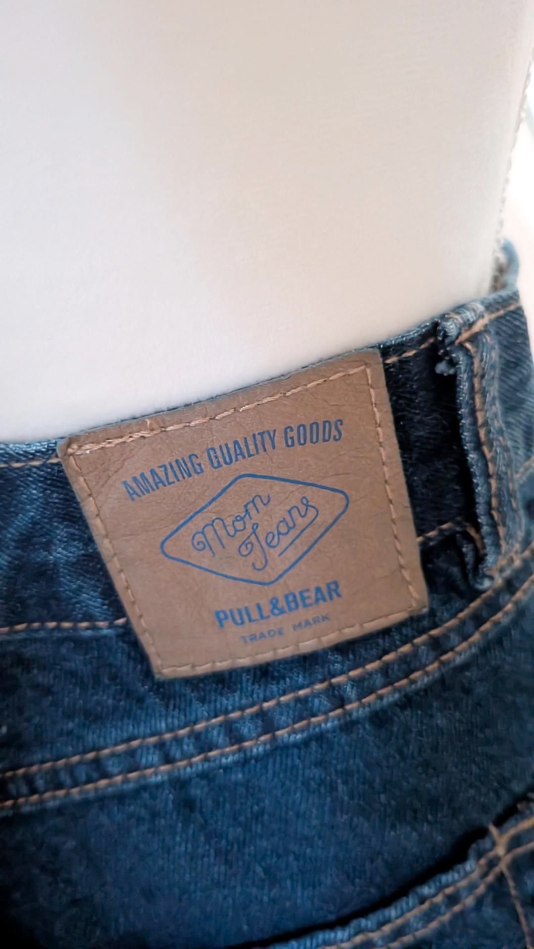 Jean mom bleu denim - Pull&Bear - 42