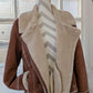 Veste chaude marron et beige - Kiabi - 46