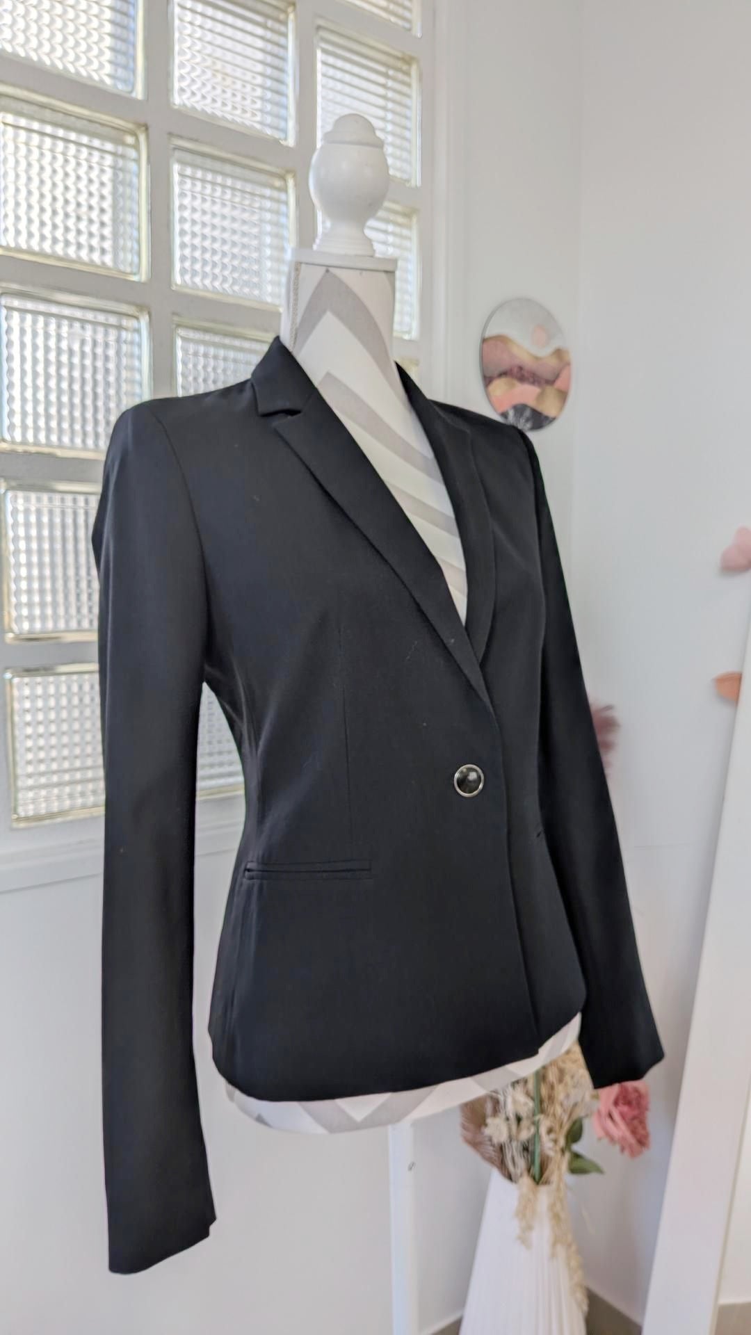 Veste blazer noir - ZARA - 36