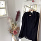 Blouse plumetis noir et doré - Emma Ella - 36