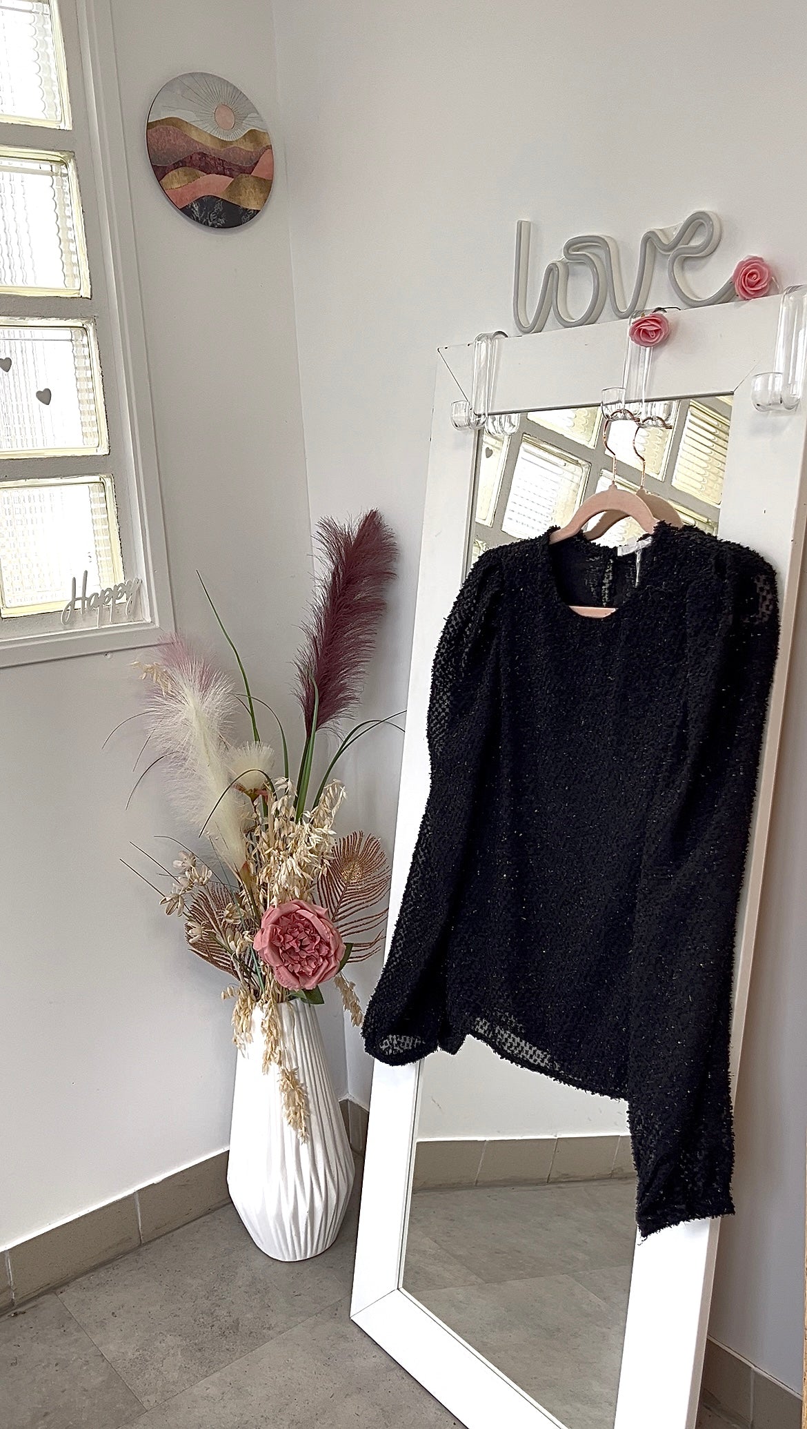 Blouse plumetis noir et doré - Emma Ella - 36