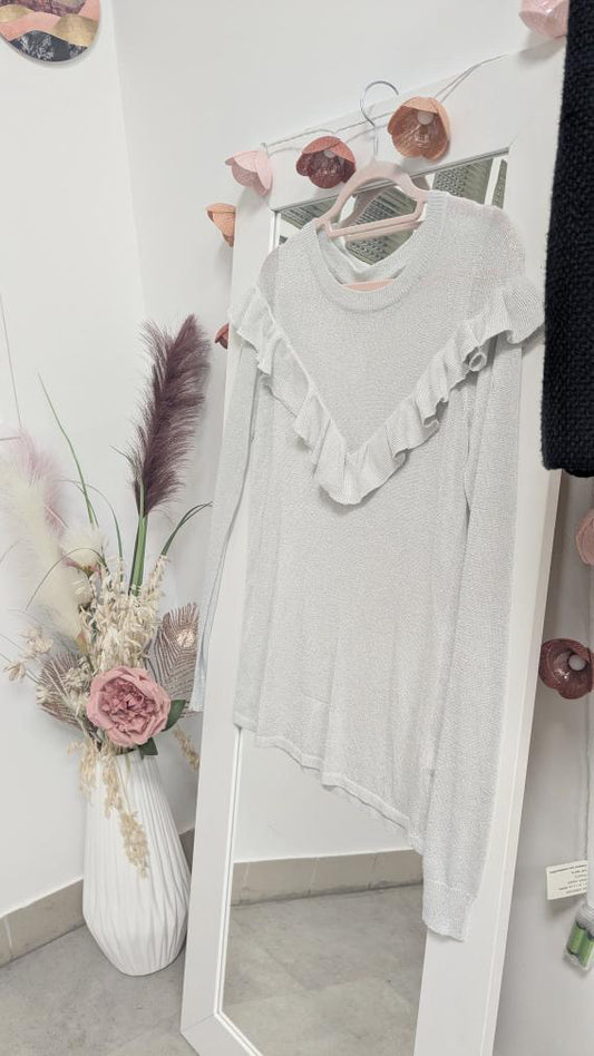 Pull fin blanc crème - Vila - 38