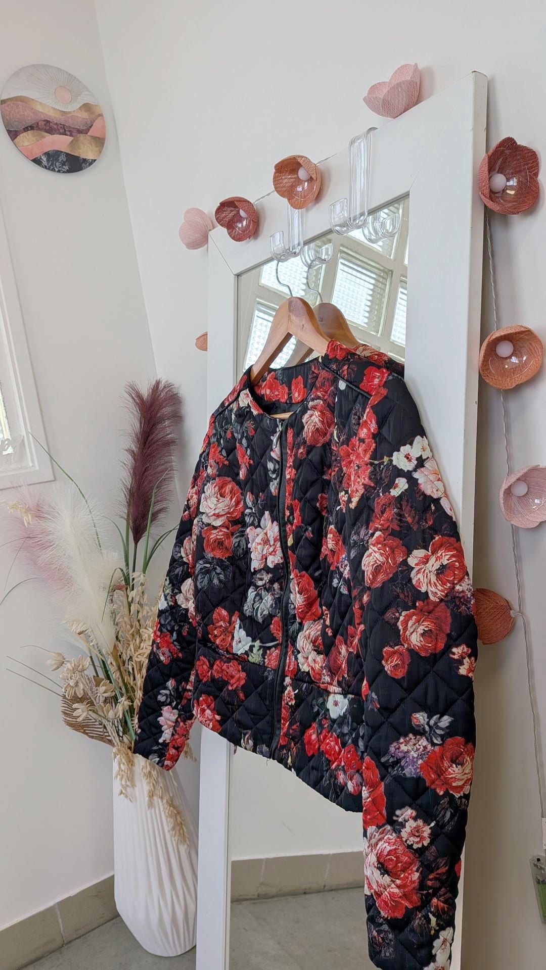 Blouson molletonné à fleurs - MANGO - 38