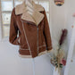 Veste chaude marron et beige - Kiabi - 46