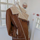Veste chaude marron et beige - Kiabi - 46