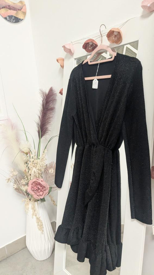 Robe courte noir à paillettes - Boutique indépendante - 36/38