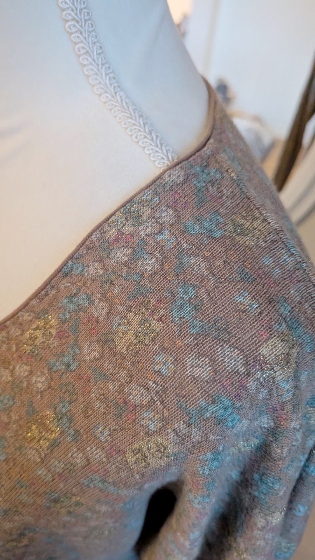 Pull mordoré à motifs - Made in Italy - TU