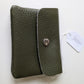 Porte-monnaie cuir Vert - Made in Italy - TU