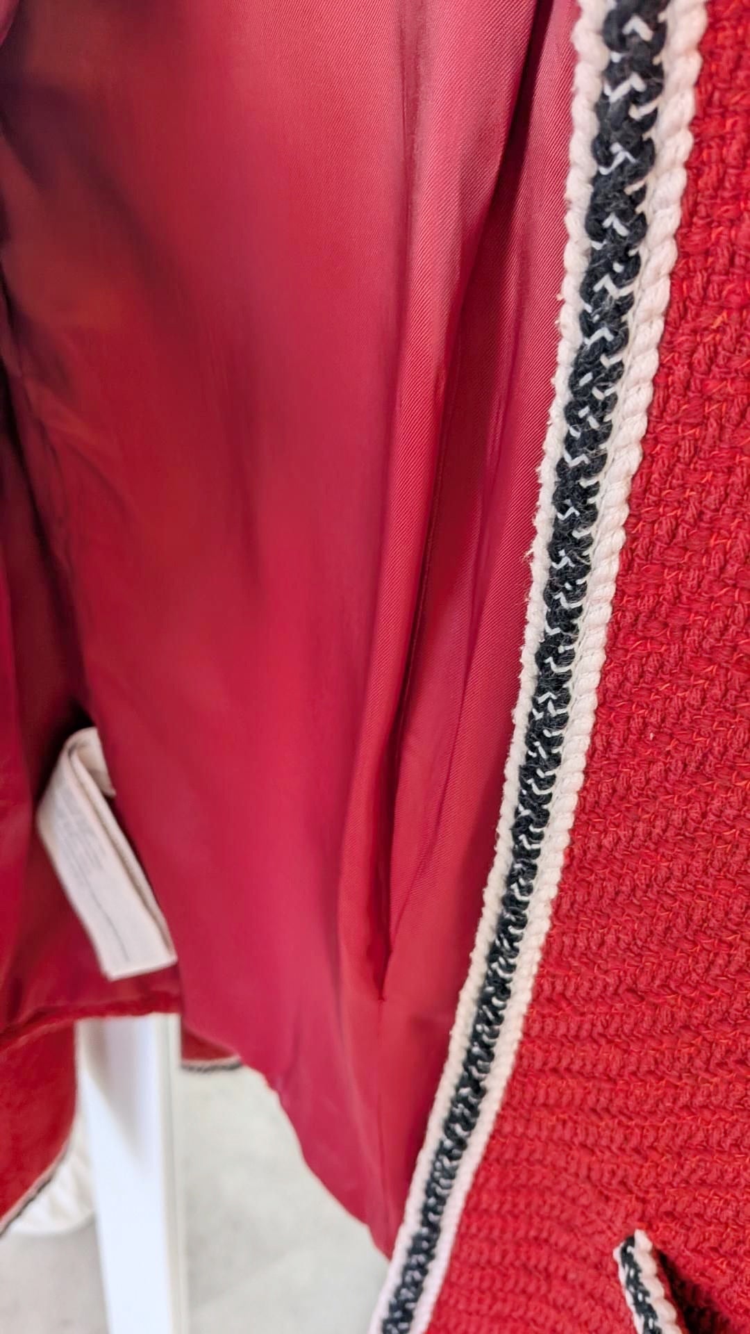Veste rouge tressée - MANGO - 36