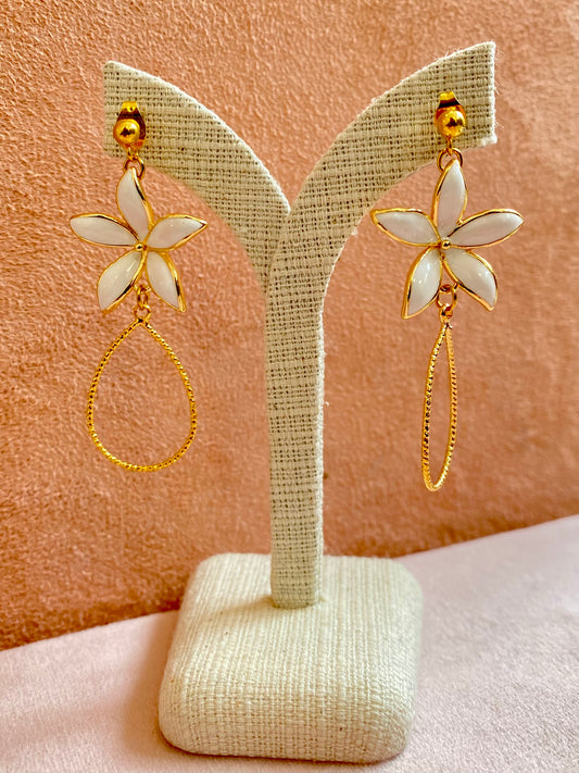 Bijoux Boucles d'oreilles Fleurs - Création nantaise Kalisaya - TU