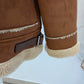 Veste chaude marron et beige - Kiabi - 46
