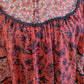 Robe courte rouge à motifs - ZARA - 40